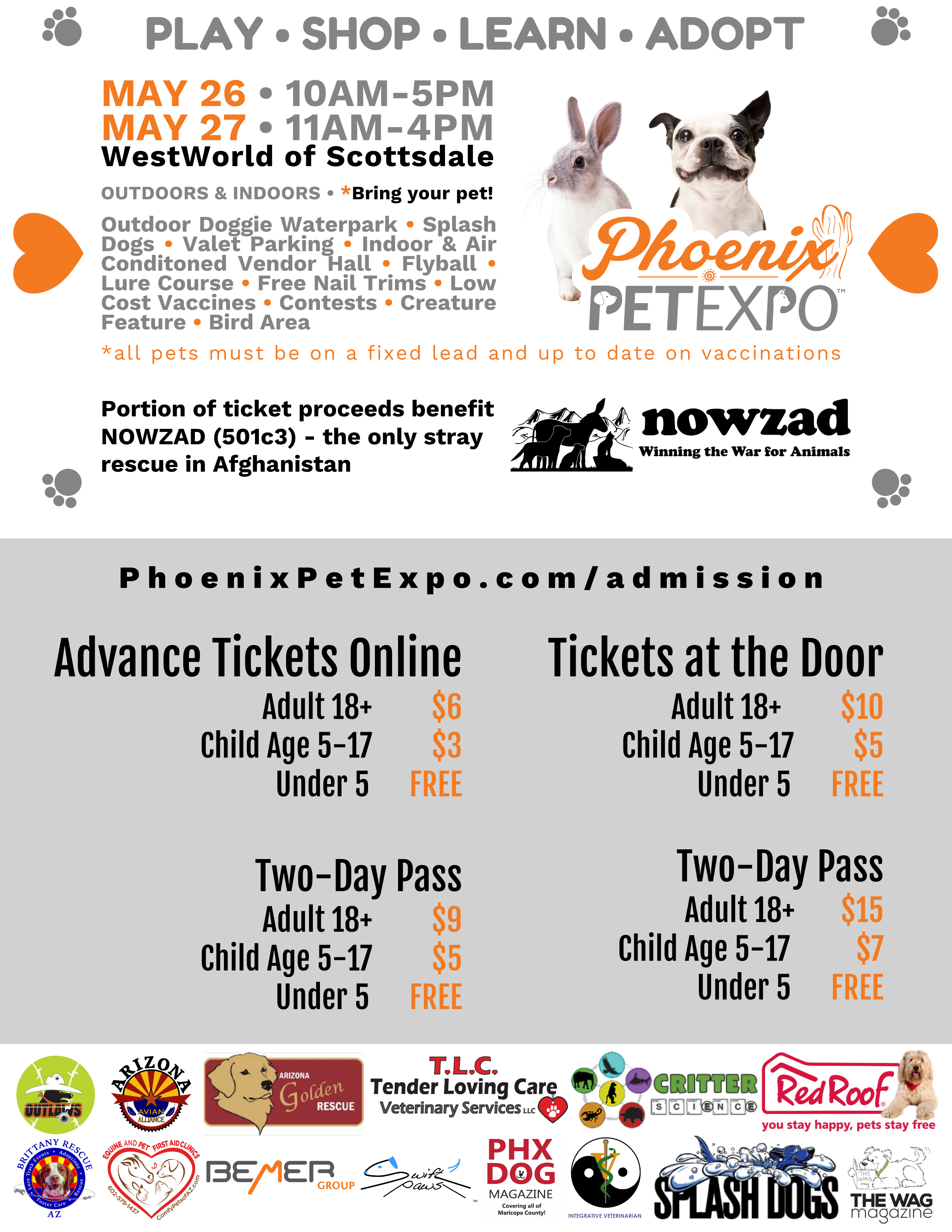 2018 Phoenix ticket flyer